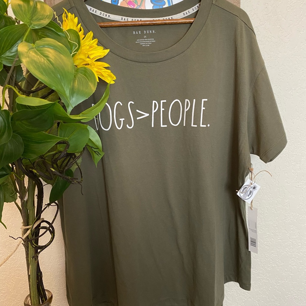 Rae Dunn~Plus Posher~ DoG Lovers T-shirt